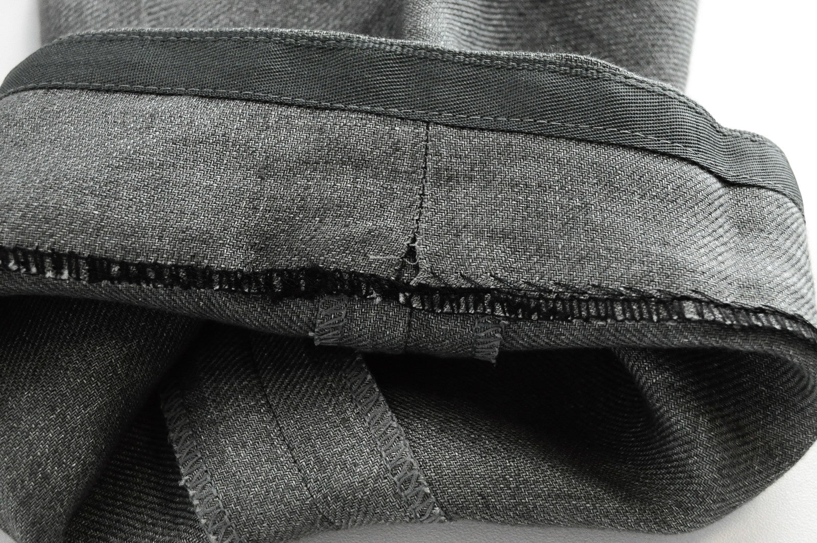 SUITSUPPLY Soho Mens Trousers UK38R Grey  Linen Dress Pleated Dress