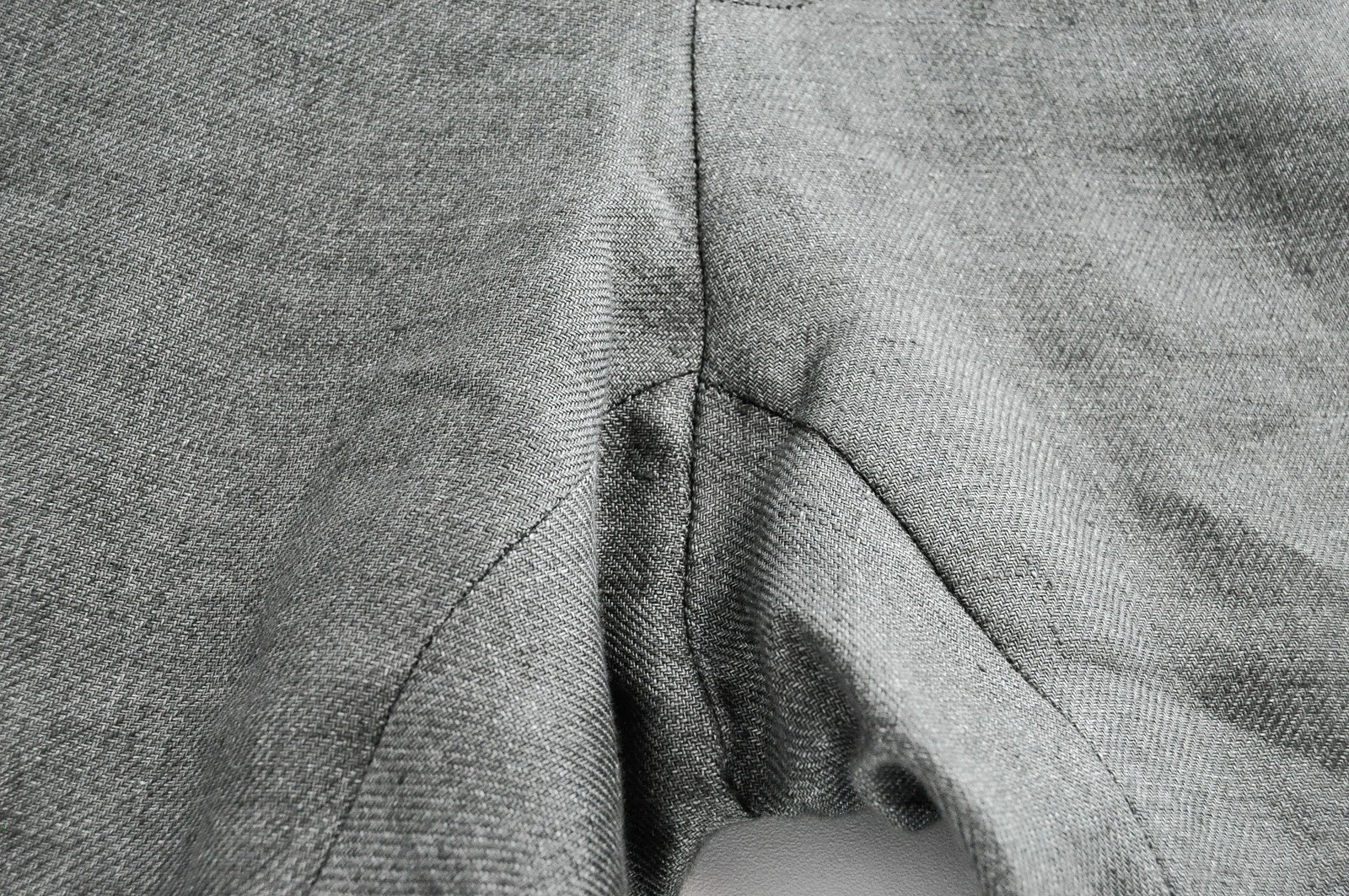 SUITSUPPLY Soho Mens Trousers UK38R Grey  Linen Dress Pleated Dress