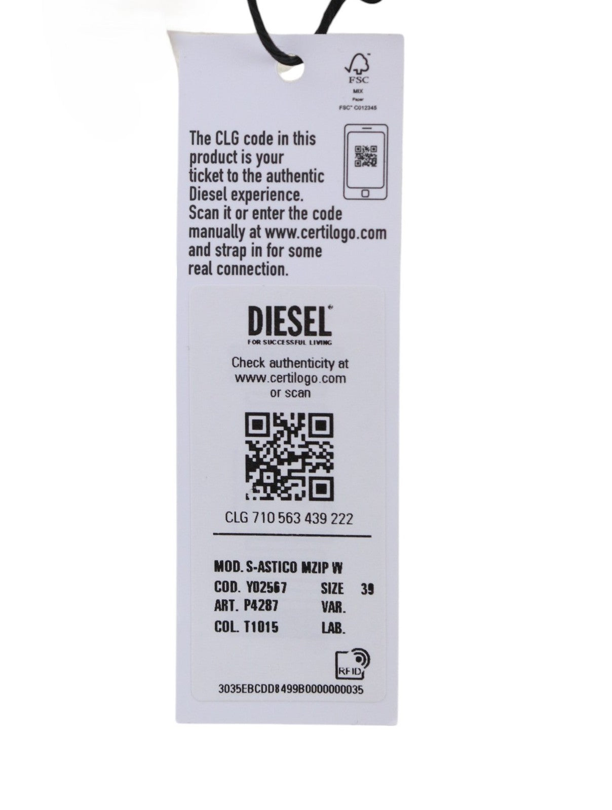 DIESEL S-Astico moteriški sportbačiai, EU39, balti, aukštakulniai, su raišteliais, rekomenduojama kaina – 180 €