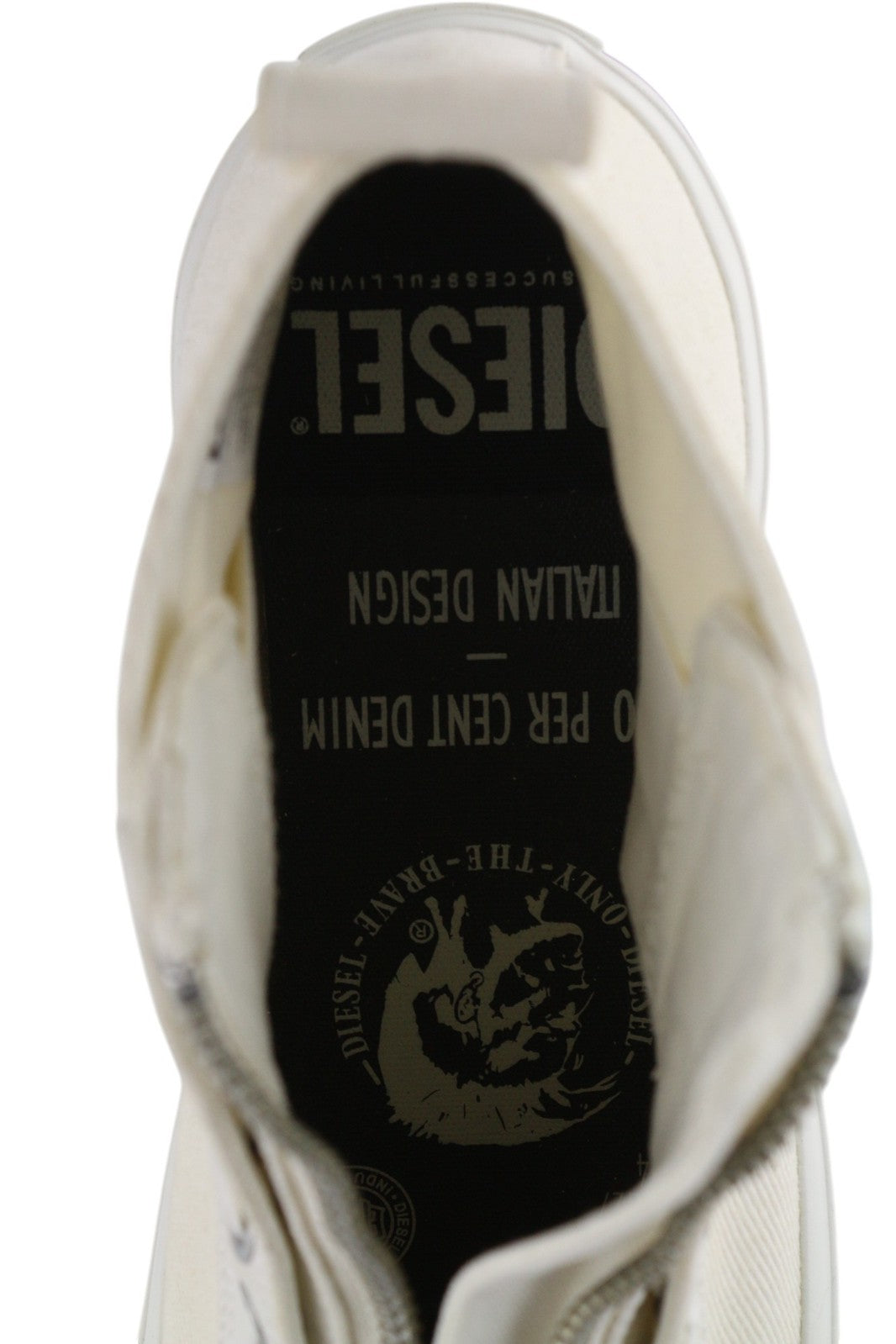 DIESEL S-Astico moteriški sportbačiai, EU39, balti, aukštakulniai, su raišteliais, rekomenduojama kaina – 180 €