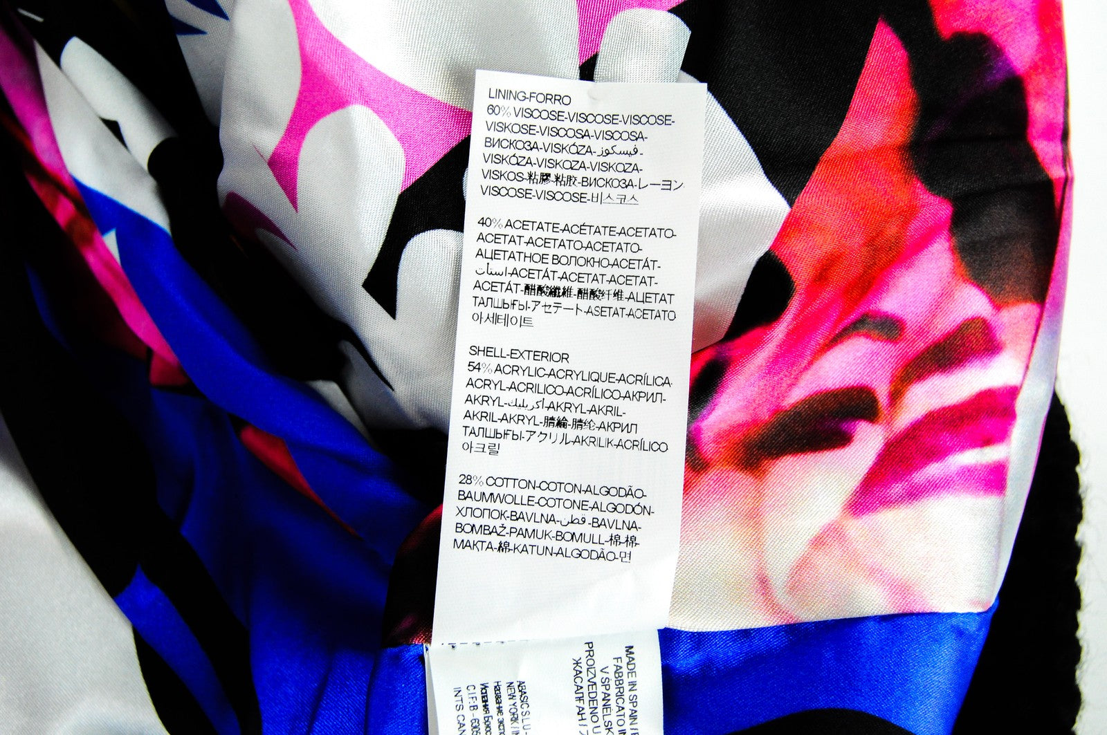 DESIGUAL L'Adoration Womens Coat 38 Black Cotton Blend Lined Pattern