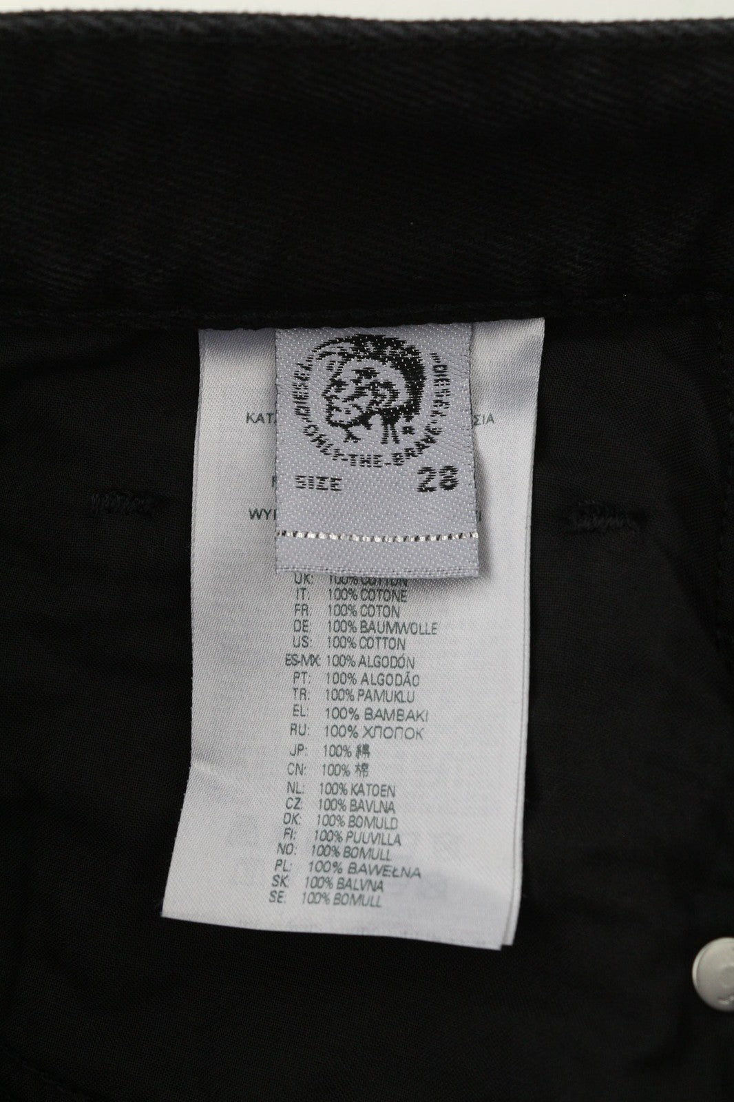 DIESEL D-Reggy 009RL moteriški džinsai, W28/L30, įprasto juosmens, tiesūs, juodi, rekomenduojama kaina – 150 € 