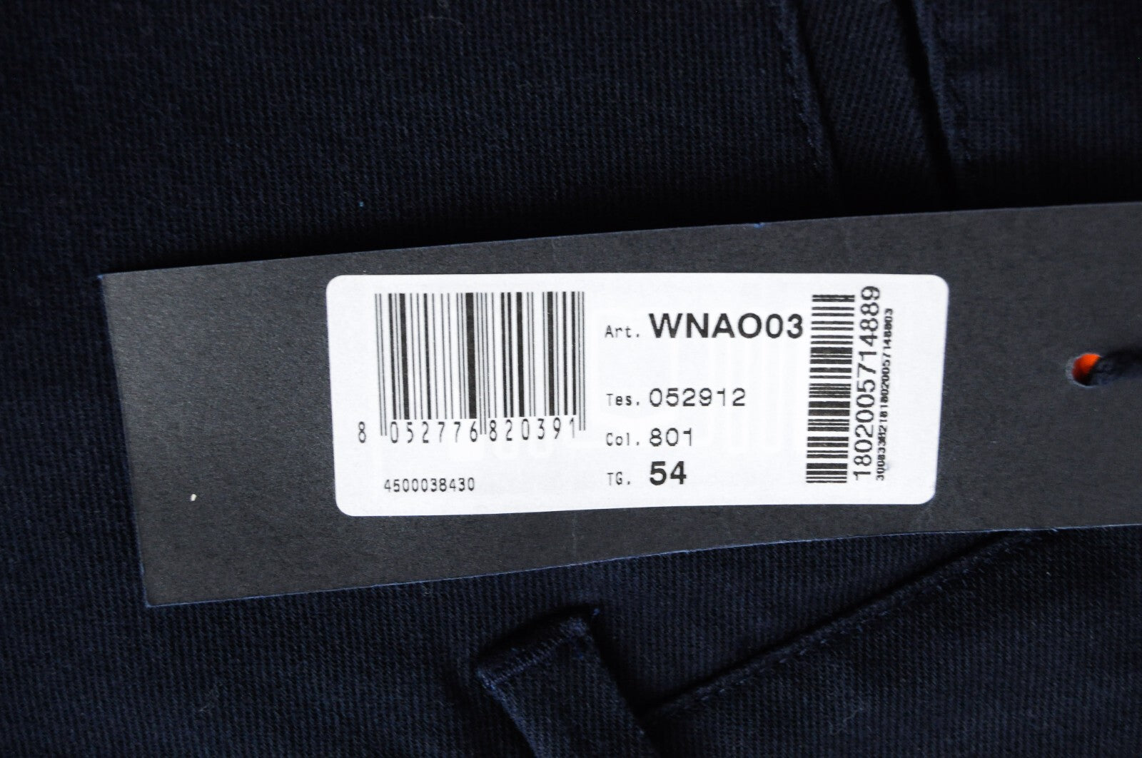 HARMONT & BLAINE Mens Trousers 54 Dark Blue Narrow  Cotton Stretchy Casual