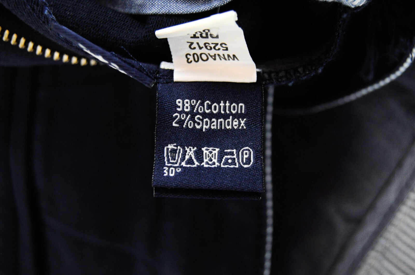 HARMONT & BLAINE Mens Trousers 54 Dark Blue Narrow  Cotton Stretchy Casual