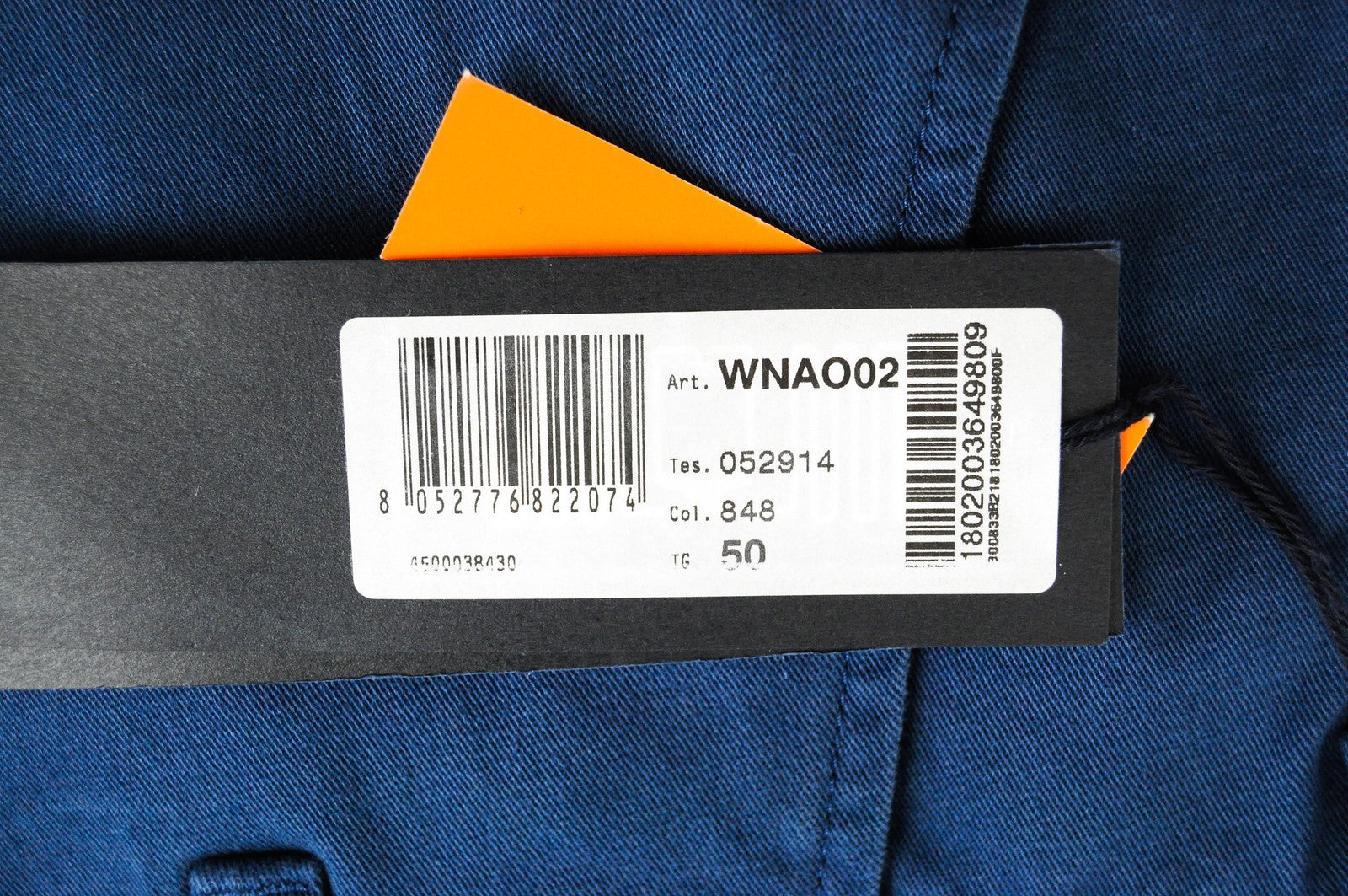 HARMONT & BLAINE Mens 50 Trousers Blue Cotton Stretchy Cargo Narrow  Casual