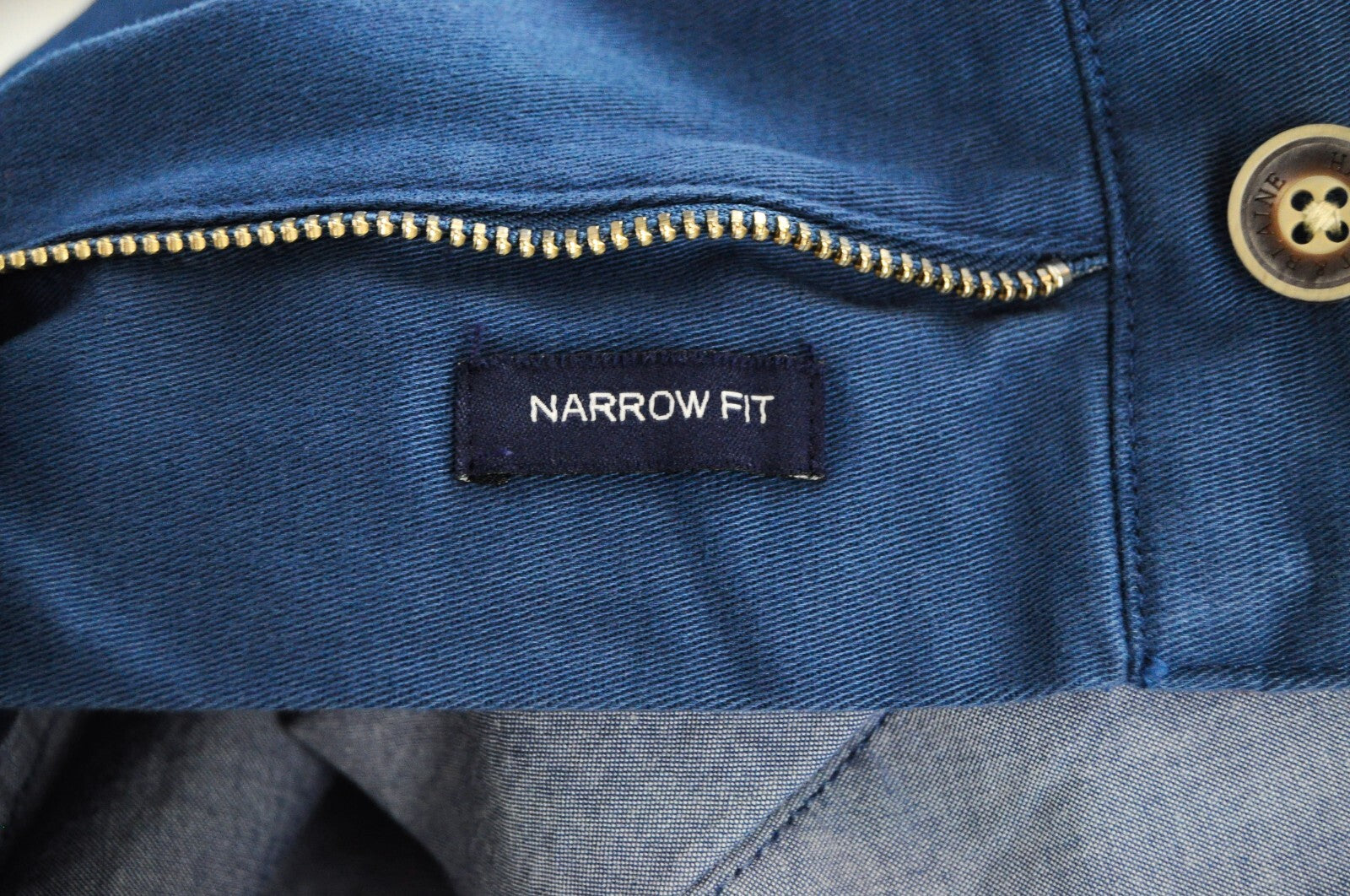 HARMONT & BLAINE Mens Trousers 50 Blue Cotton Stretchy Narrow  Casual Cargo