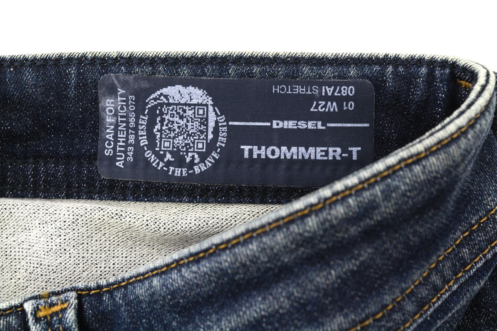 DIESEL Thommer-T 087AI vyriški džinsai W27 elastingi Jogg Sweat ploni skalbti RRP 220 