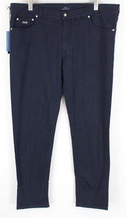 HARMONT & BLAINE Mens 58 Trousers Navy Cotton Stretchy 5-Pocket Narrow Casual
