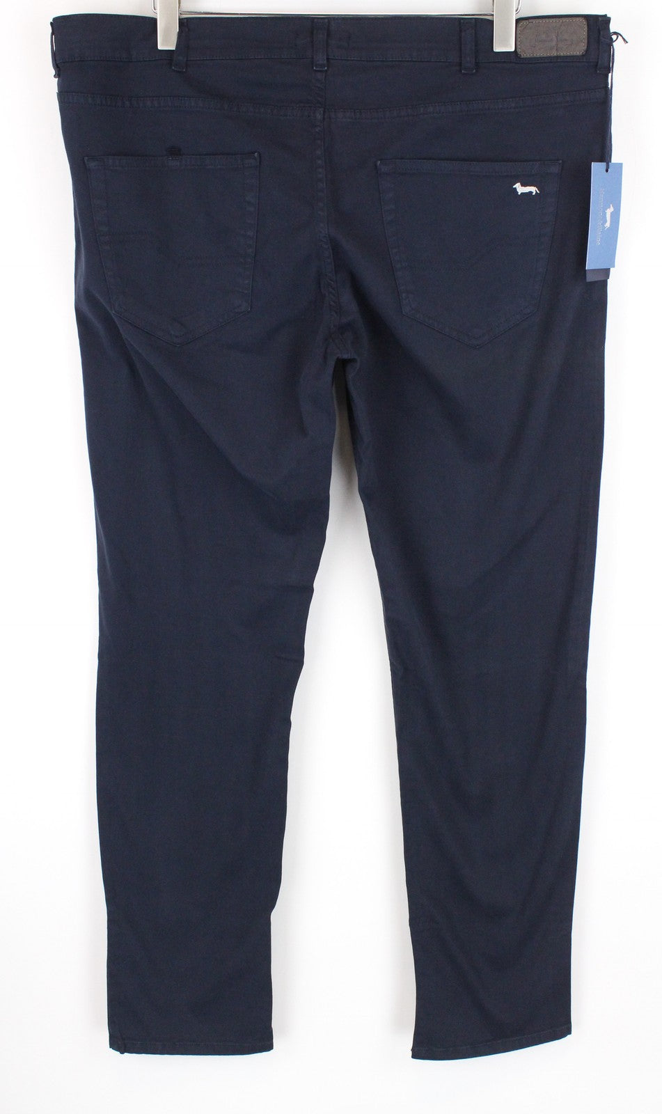 HARMONT & BLAINE Mens 58 Trousers Navy Cotton Stretchy 5-Pocket Narrow Casual