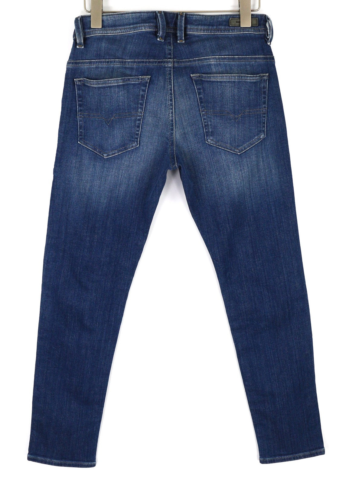 DIESEL Thommer-T 084RK vyriški džinsai W29 elastingi Jogg Sweat ploni, skalbti mėlyni 