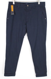 HARMONT & BLAINE Mens 52 Trousers Navy Cotton Stretchy Narrow  Slit Pocket