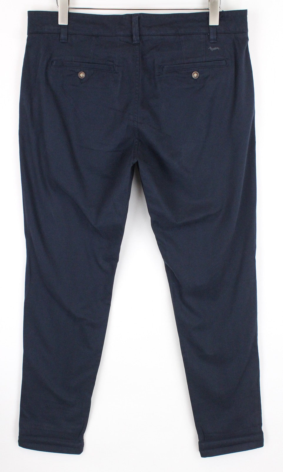 HARMONT & BLAINE Mens 52 Trousers Navy Cotton Stretchy Narrow  Slit Pocket