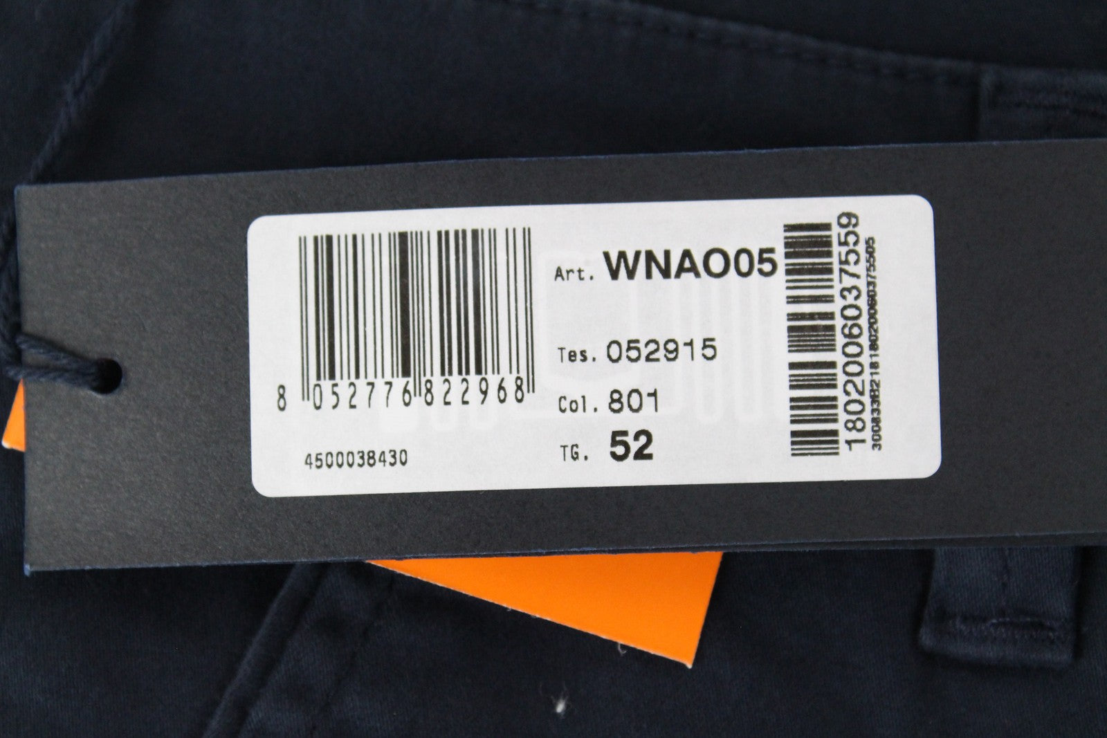 HARMONT & BLAINE Mens 52 Trousers Navy Cotton Stretchy Narrow  Slit Pocket