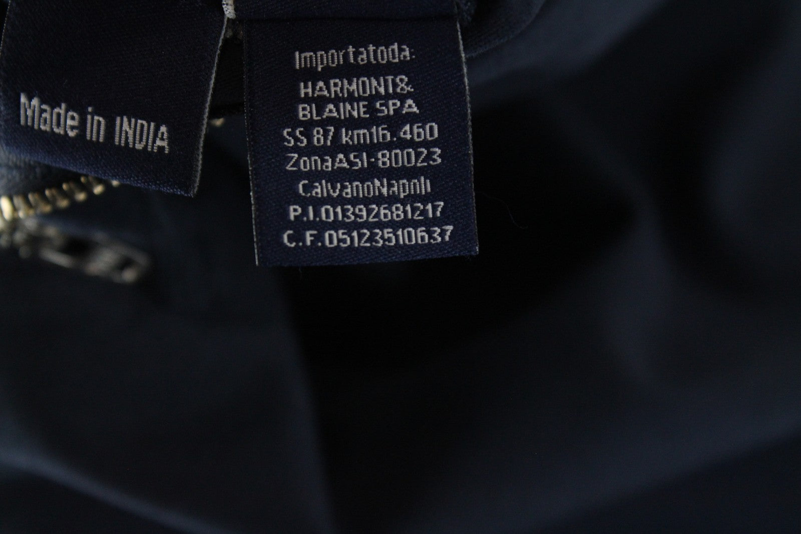 HARMONT & BLAINE Mens 52 Trousers Navy Cotton Stretchy Narrow  Slit Pocket