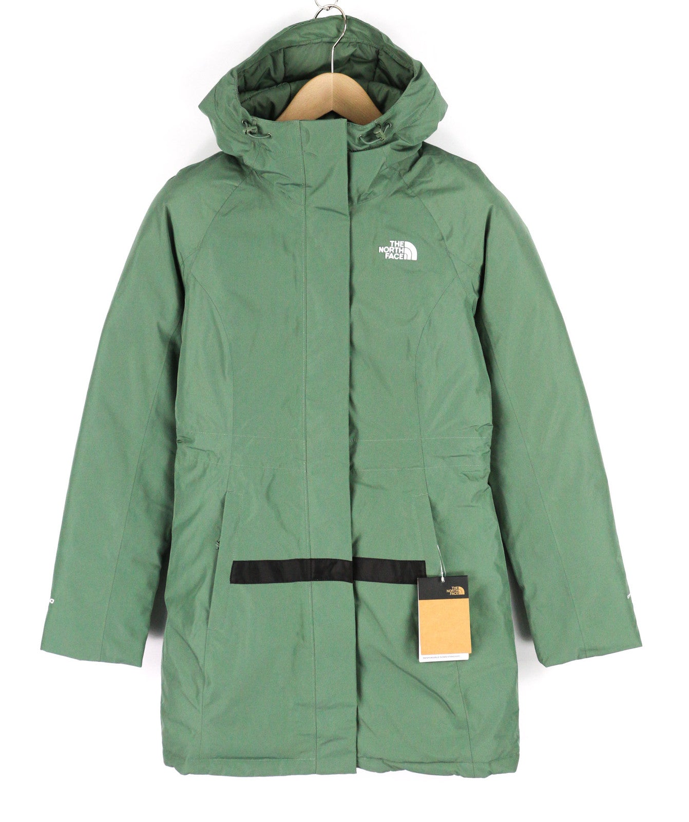 „The North Face“ Parka Brooklyn moteriška striukė XS su gobtuvu ir pūkine rankena, „DryVent“ 