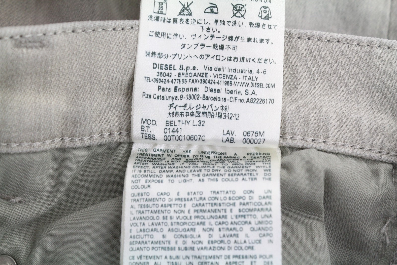 DIESEL Belthy 0676M Womens Jeans W27/L32 D.N.A. Slim Straight Stretchy RRP€180