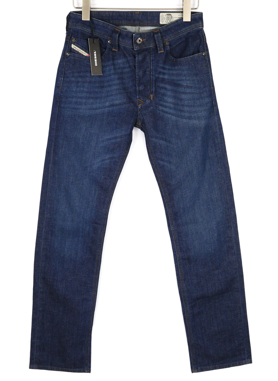 DIESEL Larkee R845B vyriški džinsai W28/L32 Regular Straight Tamprūs, skalbti, su sagomis 