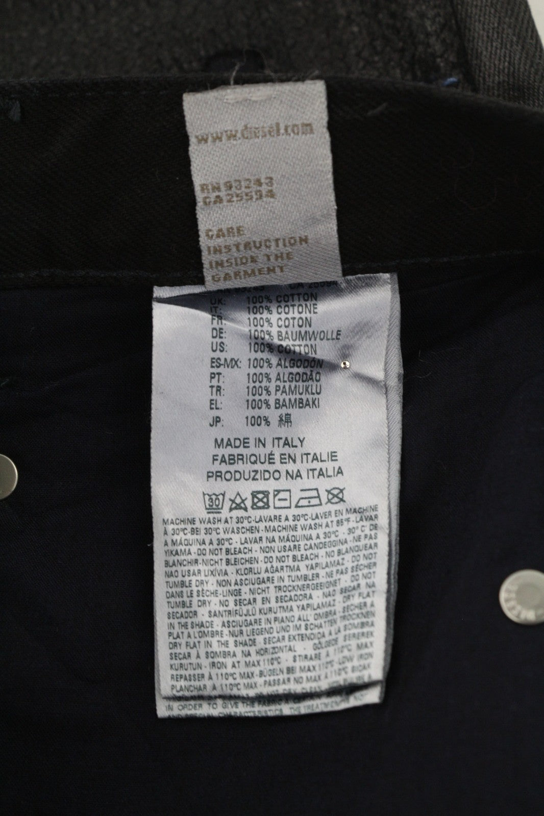 DIESEL Belthy 0856E Womens Jeans W26/L32 Coated Regular Slim Straight RRP€250