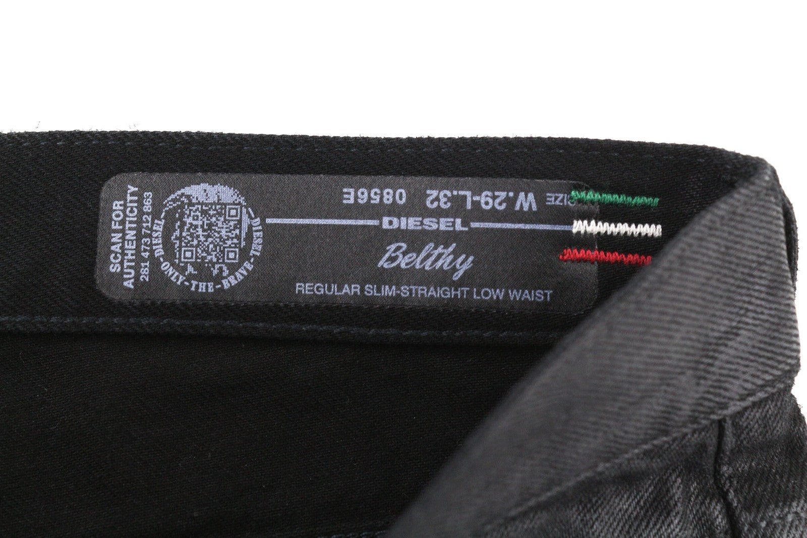 DIESEL Belthy 0856E Womens Jeans W29/L32 Coated Regular Slim Straight RRP€250