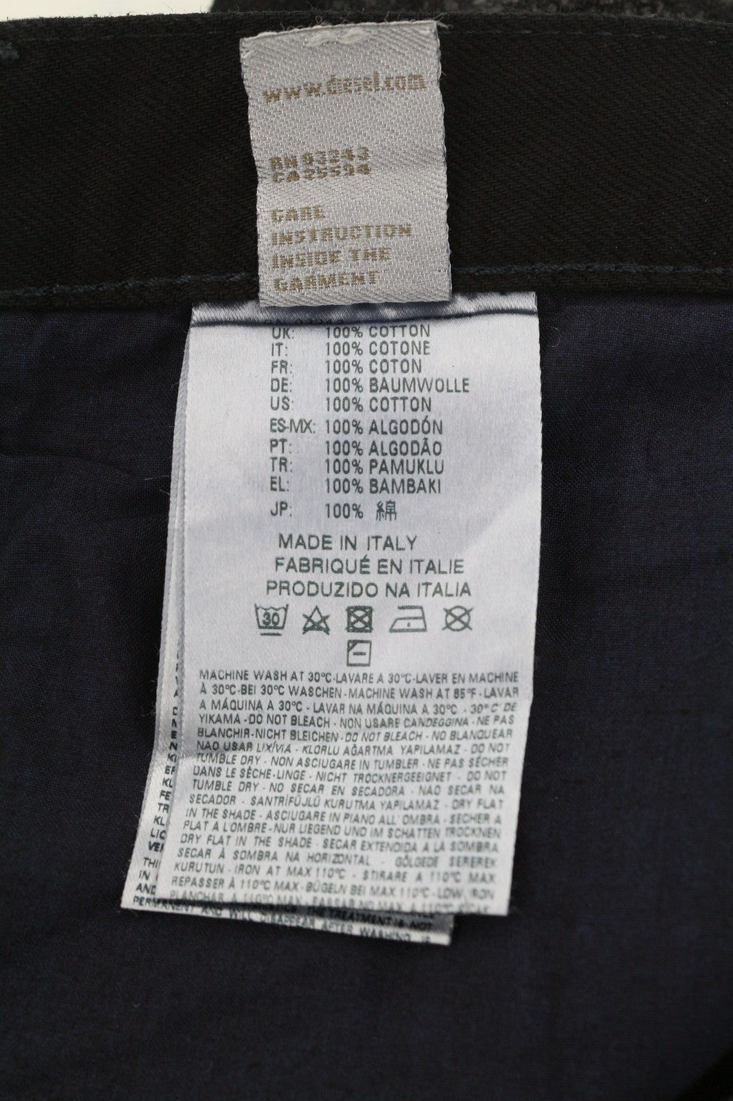 DIESEL Belthy 0856E Womens Jeans W27/L32 Coated Slim Straight RRP€250