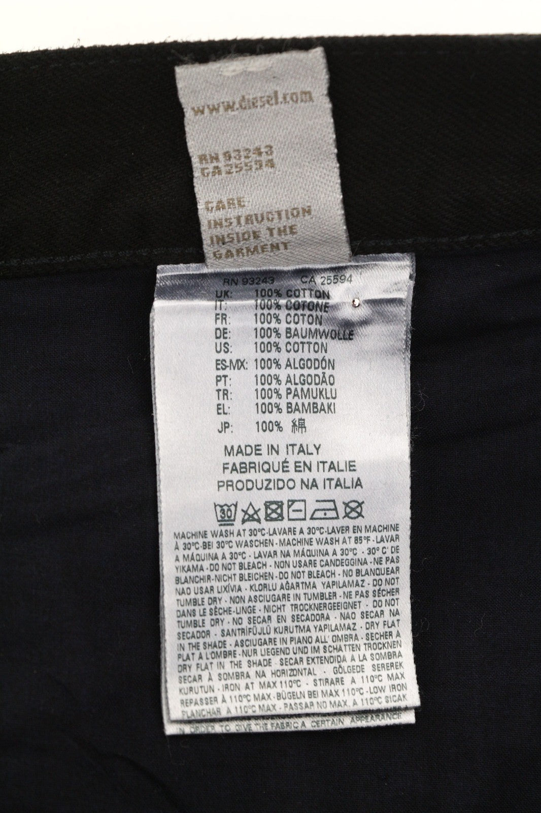 DIESEL Belthy 0856E Womens Jeans W30/L32 Coated  Slim Straight RRP€250