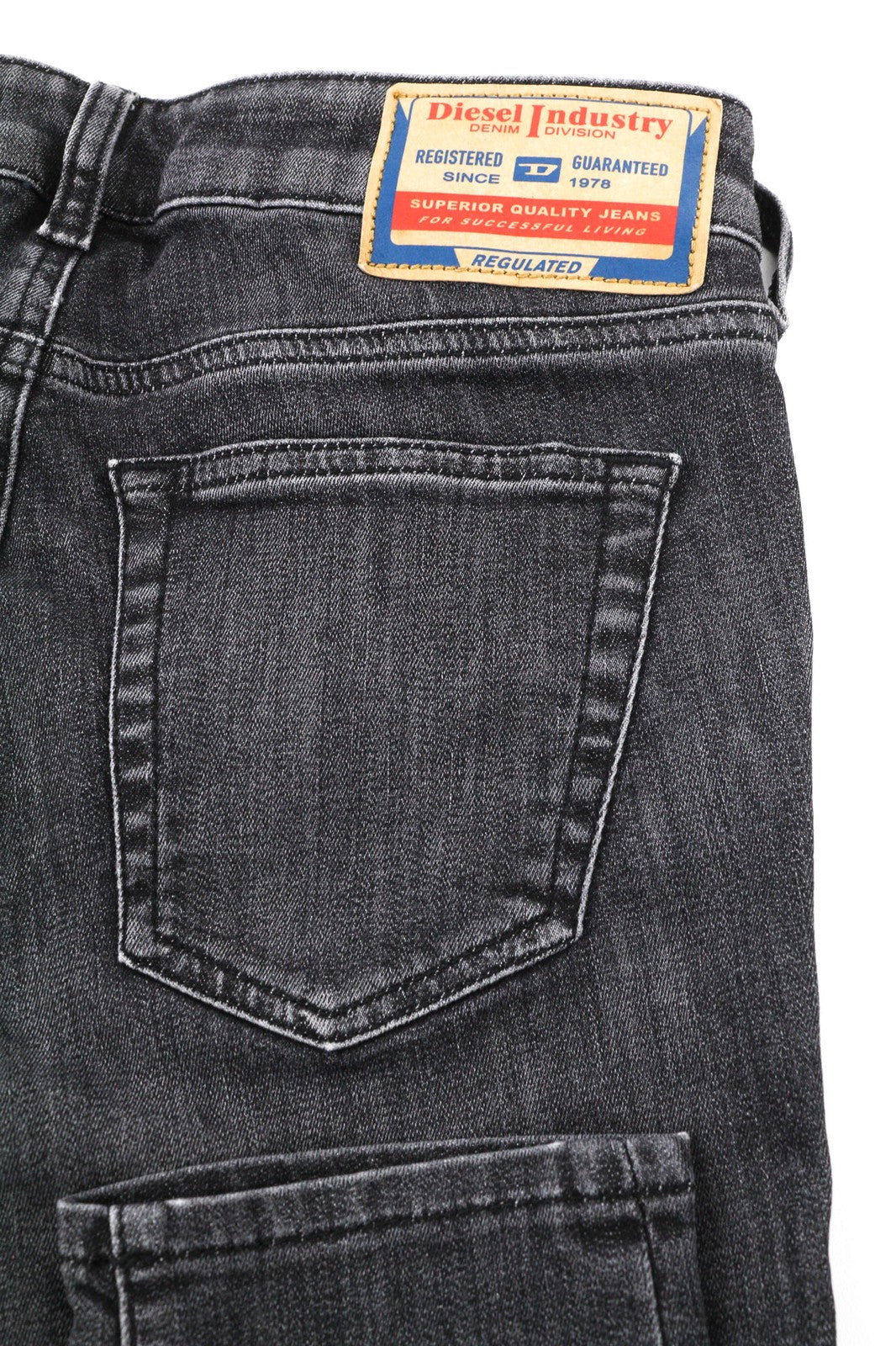 DIESEL D-Ollies 09D52 Jogg Womens Jeans W24 Sweat Washed Grey Slim Zip RRP€275