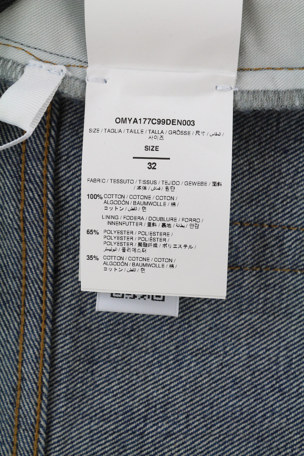 BALTI ARR užtrauktuku užsegami sportiniai džinsai vyrams, W32, mėlyni, su sagomis ir kišenėmis, skalbti. RRP 650 €. 