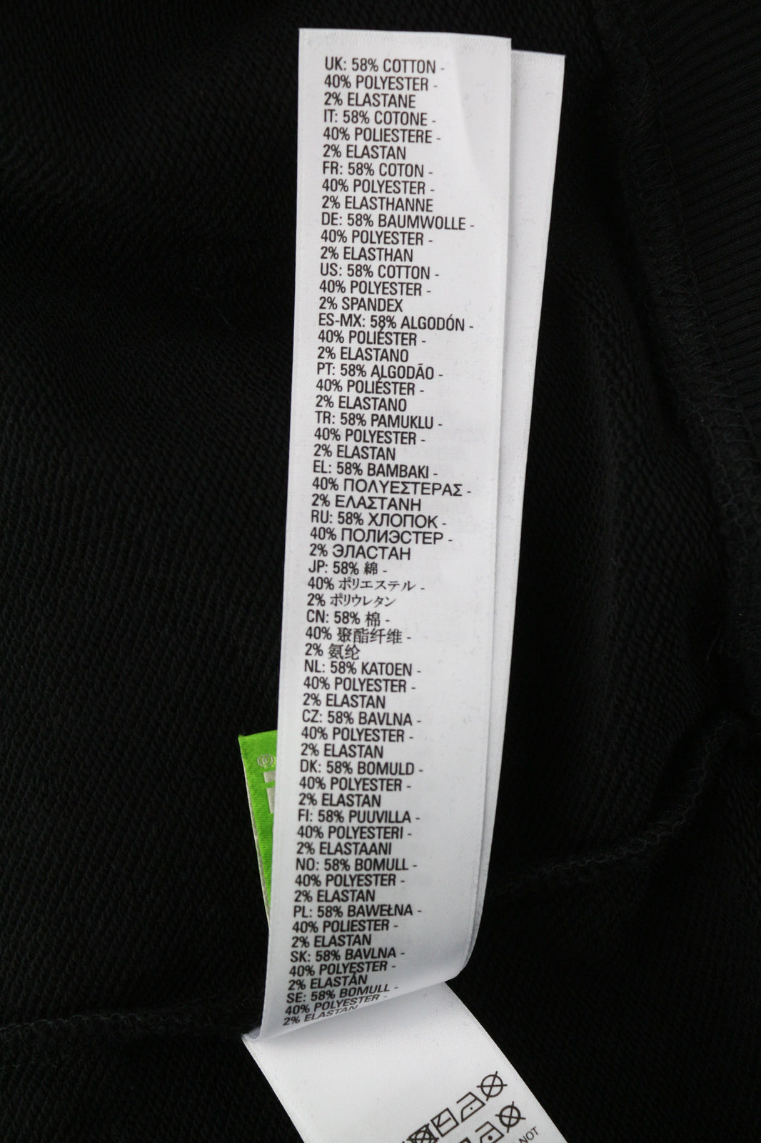 DIESEL S-Ummer-B2 džemperis su gobtuvu XS dydžio, juodas, su kengūros kišene ir gobtuvu. RRP150