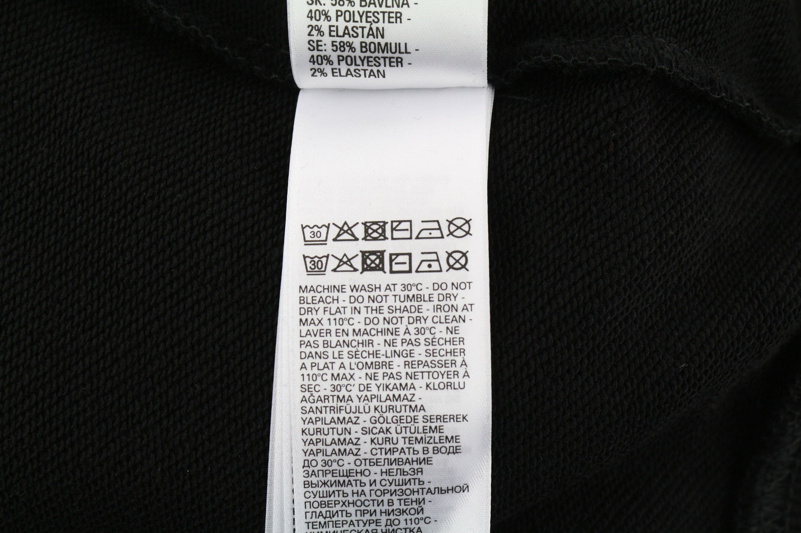 RRP150 DIESEL S-Ummer-B2 džemperis su gobtuvu S dydžio, juodas, megztinis su kengūros kišene, unisex