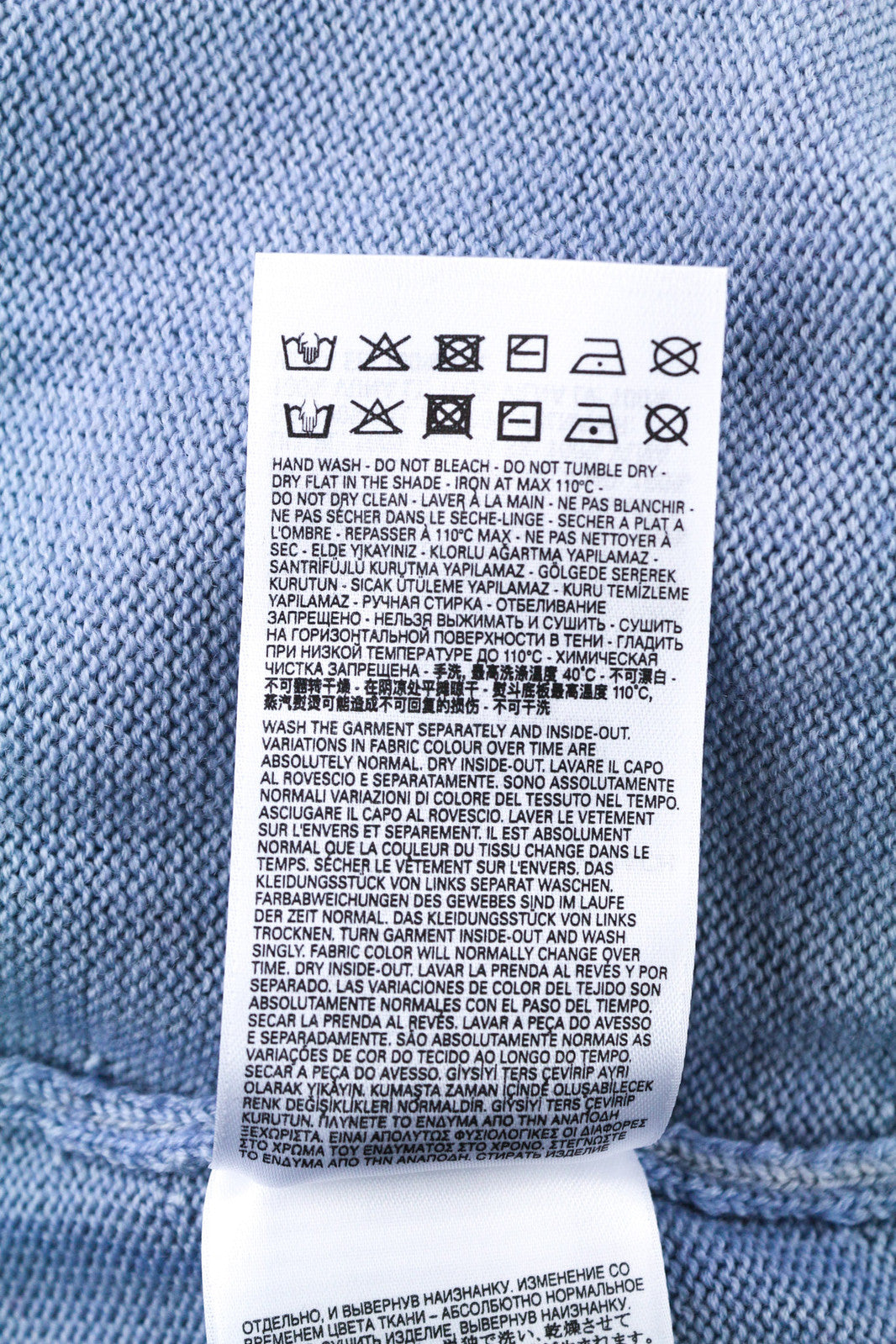 DIESEL M-Arika moteriškas megztinis M šviesiai mėlynas skalbtas vilnonis megztinis RRP300