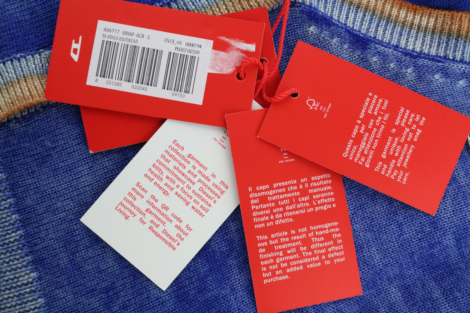 DIESEL M-Arika moteriškas megztinis S dydžio, mėlynas, skalbtas, vilnonis megztas kardiganas su sagomis, rekomenduojama mažmeninė kaina – 300 €