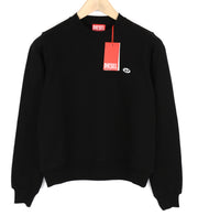 DIESEL F-Reggy-Doval moteriškas džemperis XS, juodas, megztinis su apvalia kaklo iškirpte, rekomenduojama kaina – 135 € 