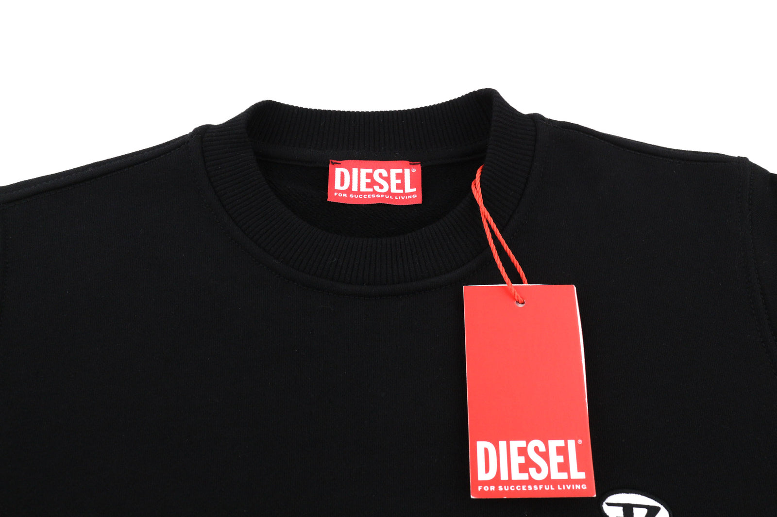 DIESEL F-Reggy-Doval moteriškas džemperis XS, juodas, megztinis su apvalia kaklo iškirpte, rekomenduojama kaina – 135 € 