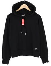 DIESEL F-Lym-Hood moteriškas džemperis su gobtuvu M, juodas, megztinis priekyje, logotipo dirželiai, rekomenduojama kaina – 160 € 