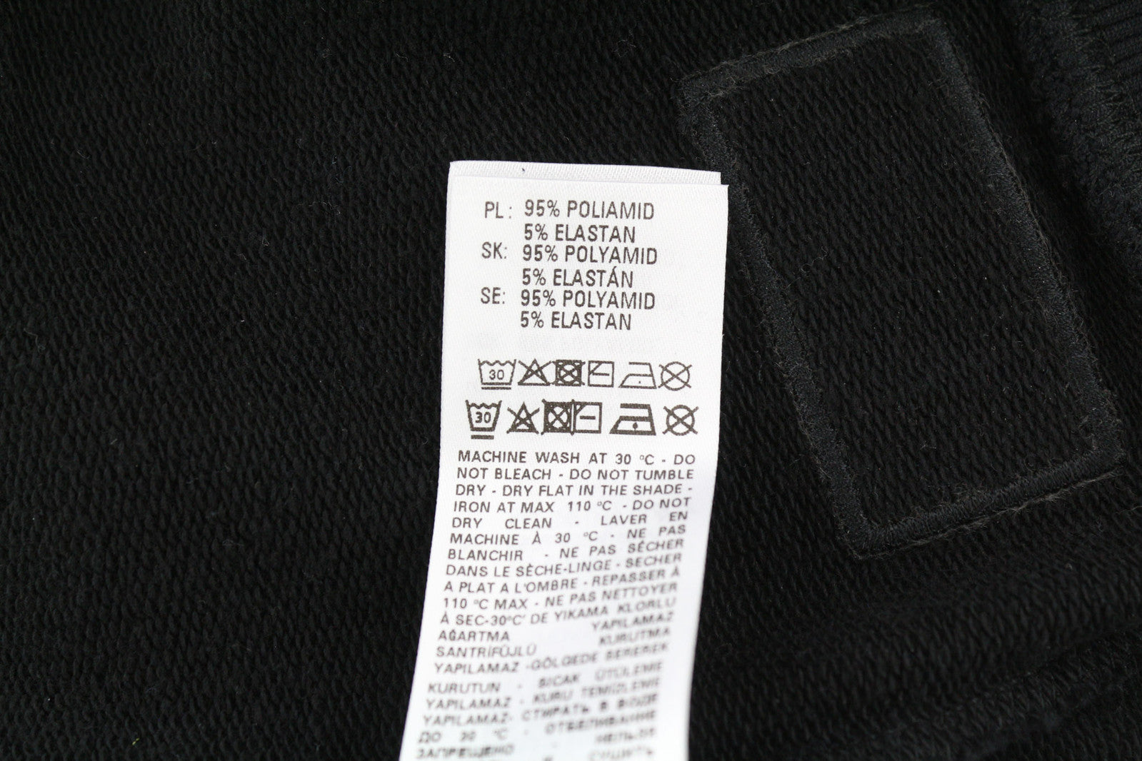 DIESEL F-Lym-Hood moteriškas džemperis su gobtuvu M, juodas, megztinis priekyje, logotipo dirželiai, rekomenduojama kaina – 160 € 