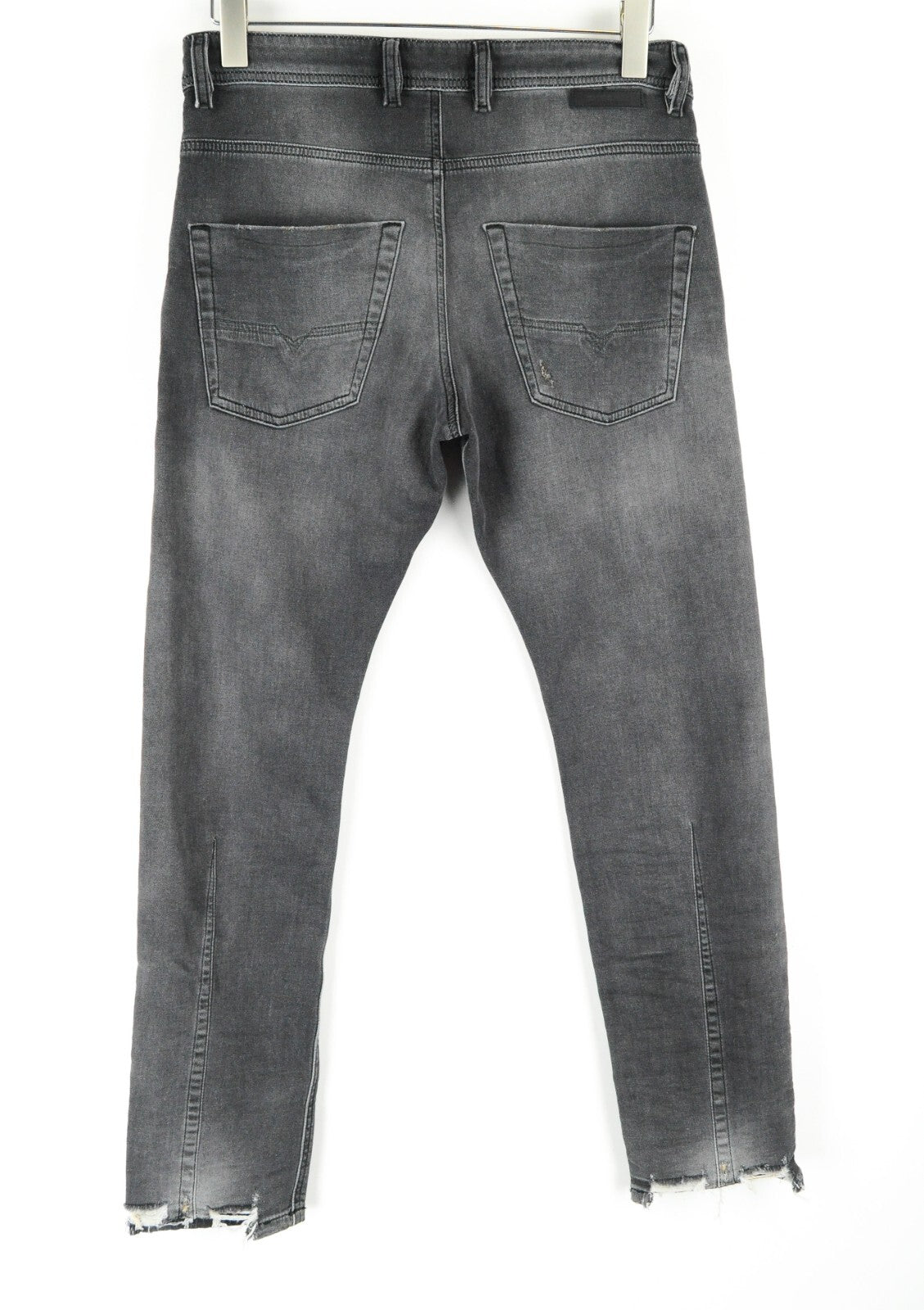 DIESEL Krooley CB-NE 069EM vyriški džinsai W28 Jogg Sweat pilki, ploni, plėšyti* 