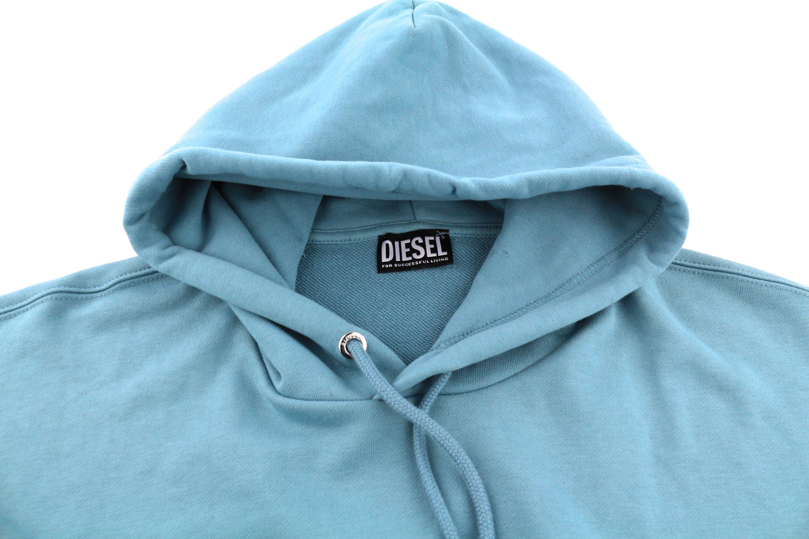 DIESEL S-Ummer-B2 vyriškas džemperis su gobtuvu, 3XL dydžio, mėlynas, megztinis su kengūros kišene, rekomenduojama kaina – 150 €. 