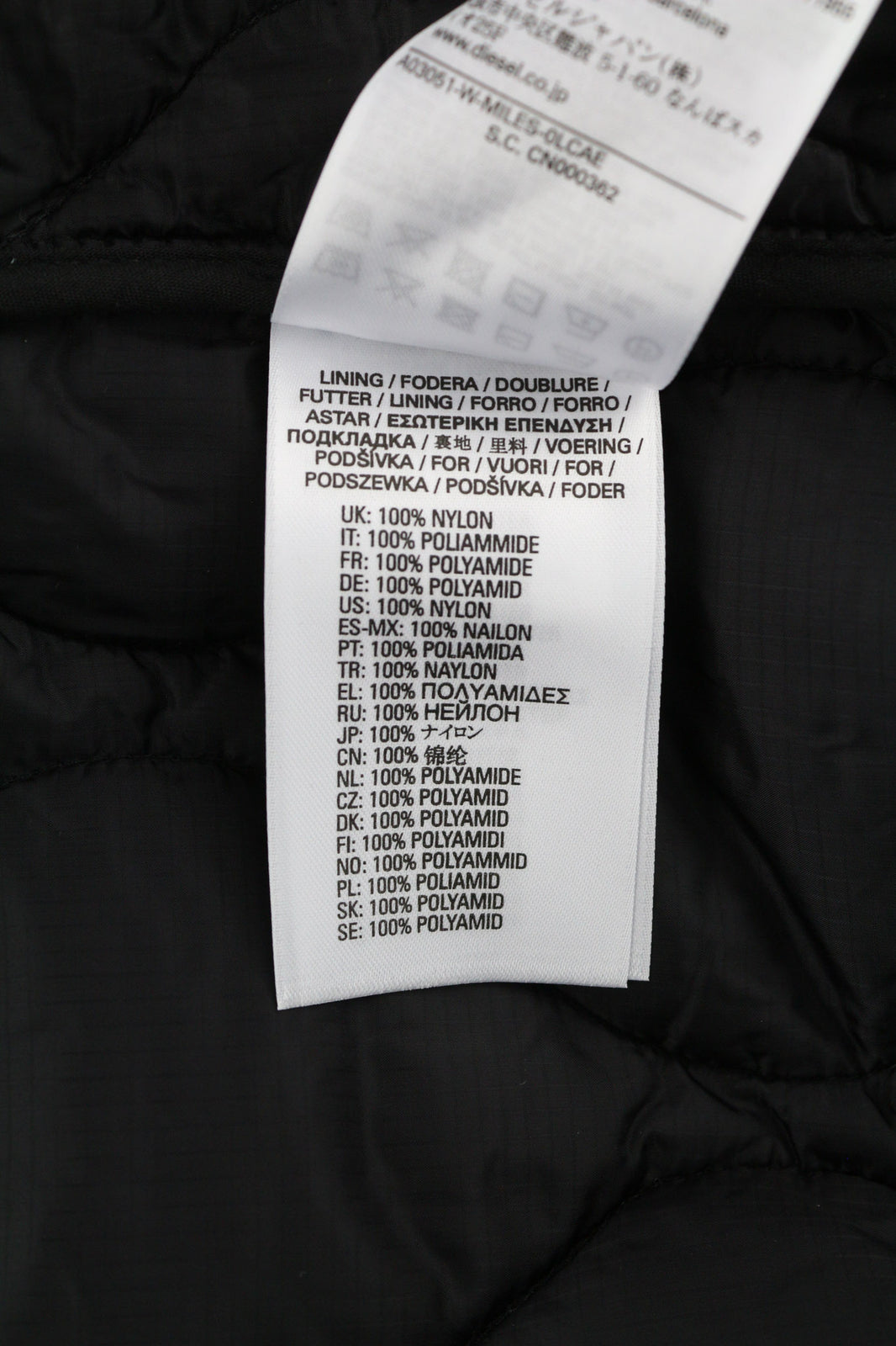 DIESEL W-Miles vyriška striukė L 2in1 Parka su pašiltinimu, raišteliu, juoda, RRP 475 € 