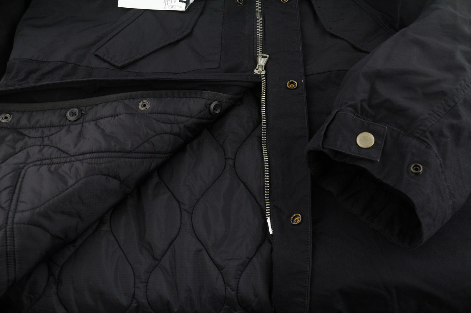 DIESEL W-Miles vyriška striukė L 2in1 Parka su pašiltinimu, raišteliu, juoda, RRP 475 € 