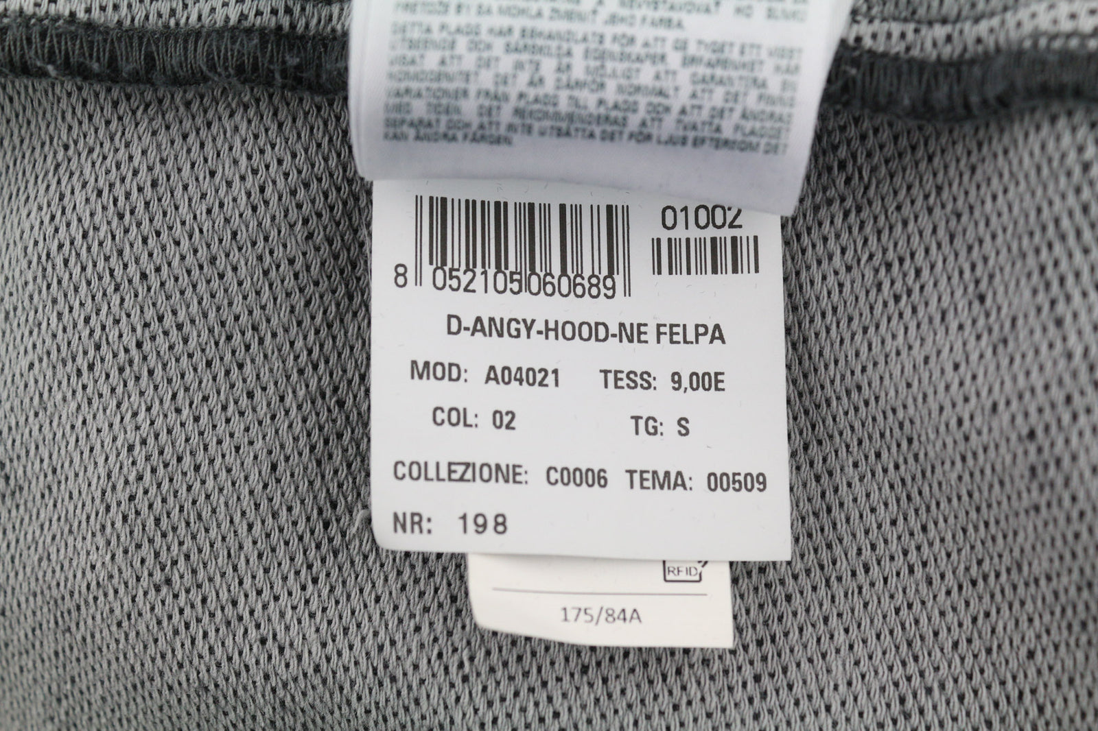 DIESEL D-Angy-Hood NE Women Hoodie S Grey Washed Pullover Kangaroo RRP€300