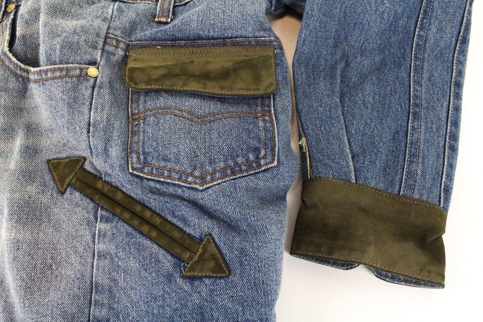 DESIGUAL moteriškas mėlynas džinsinis švarkelis 40 medvilninis ilgomis rankovėmis su Geisha blizgučiais ir logotipu 