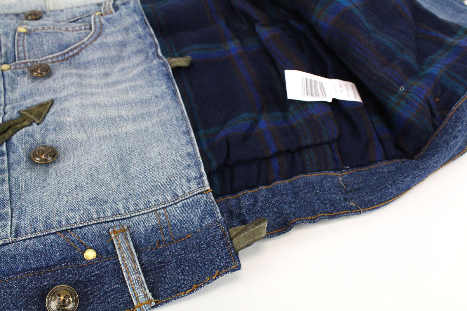 DESIGUAL moteriškas mėlynas džinsinis švarkelis 40 medvilninis ilgomis rankovėmis su Geisha blizgučiais ir logotipu 