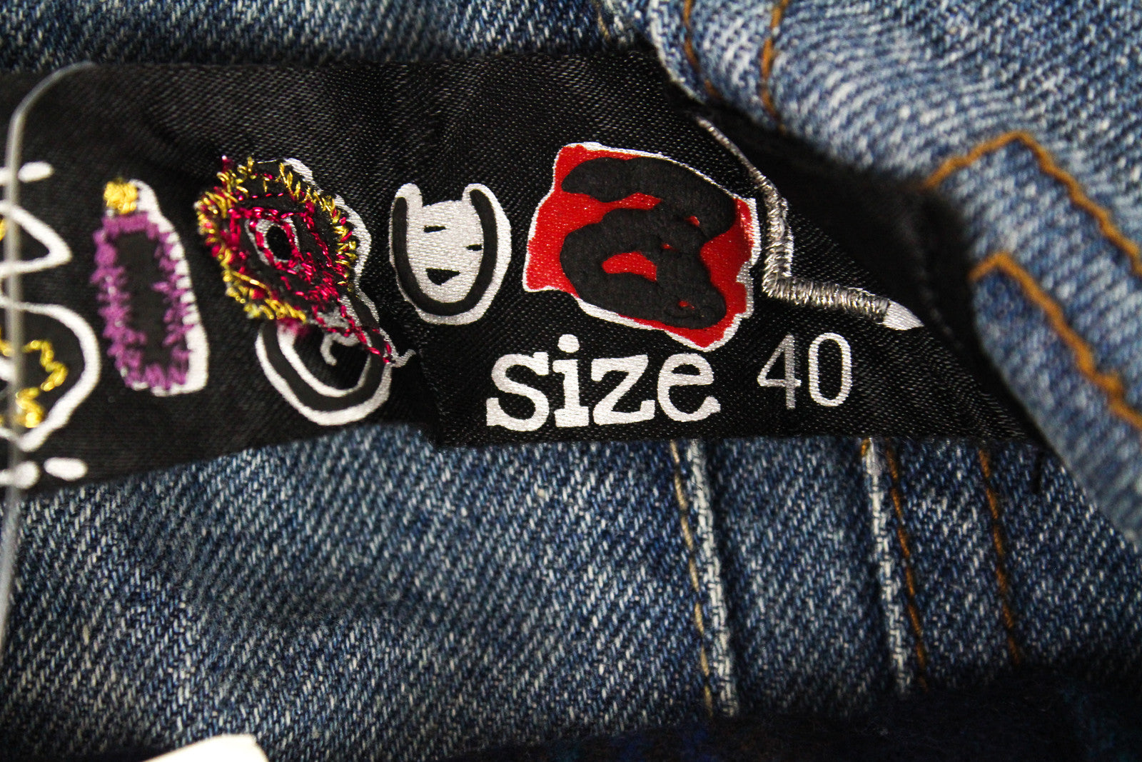 DESIGUAL moteriškas mėlynas džinsinis švarkelis 40 medvilninis ilgomis rankovėmis su Geisha blizgučiais ir logotipu 