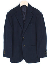 „SUITSUPPLY Havana Patch“ vyriškas švarkas, UK34R, tamsiai mėlynas, medvilnės, vilnos ir lino mišinio, plonas 