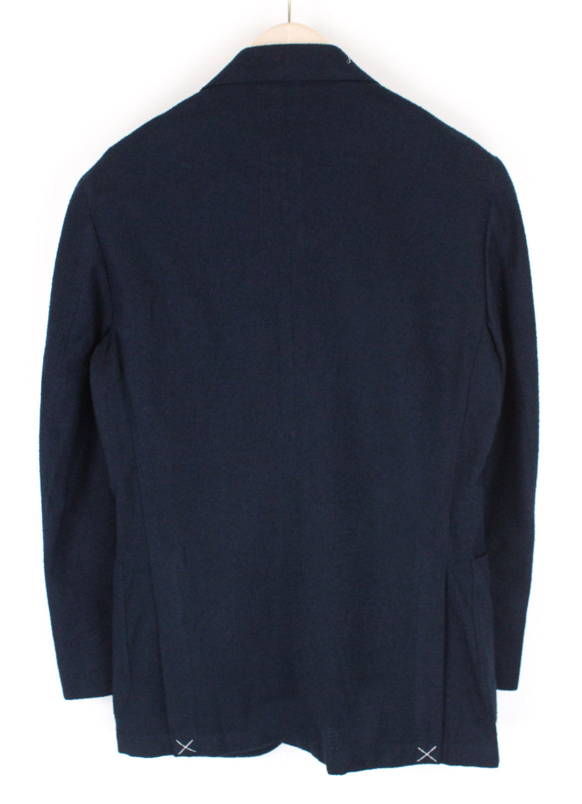 „SUITSUPPLY Havana Patch“ vyriškas švarkas, UK34R, tamsiai mėlynas, medvilnės, vilnos ir lino mišinio, plonas 