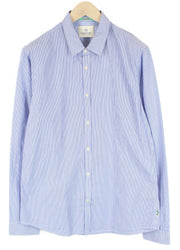 SCOTCH &amp; SODA „Ams Couture“ marškinėliai, XL dydžio, mėlyni dryžuoti, formalūs, grynos medvilnės, ilgomis rankovėmis. 