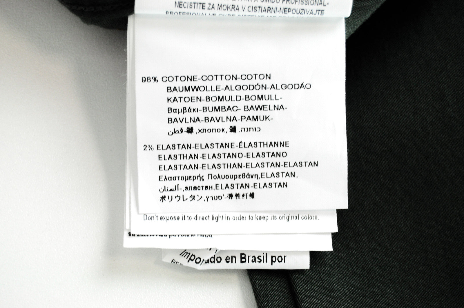 REPLAY Tom Men's Green Cotton Trousers W32/L30 Regular Stretch Slit Pocket