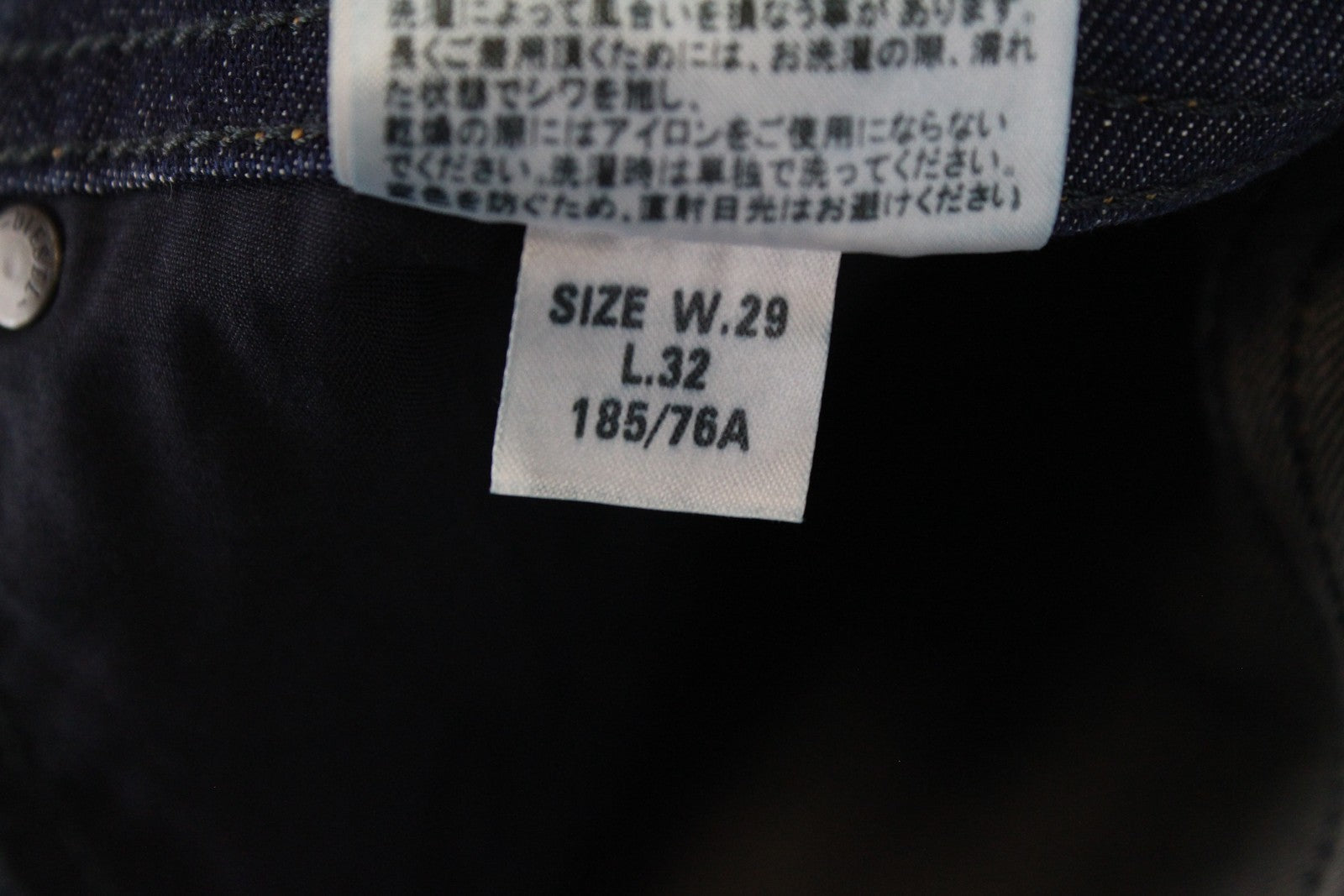 DIESEL Buster R7NA8 vyriški džinsai W29/L32 Slim Fit mėlyni skalbti siaurėjantys tamprūs* 