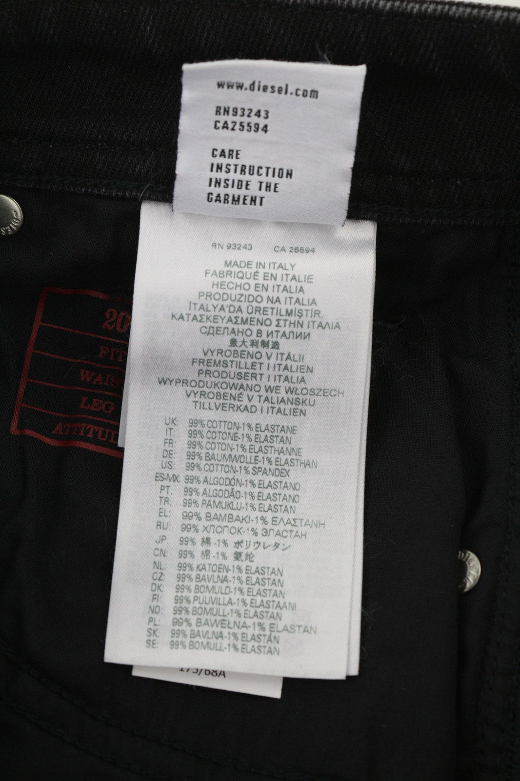 DIESEL 2004 Z9C25 moteriški džinsai W26/L32 Slim vidutinio juosmens siaurėjantys džinsai. RMK 185 € 