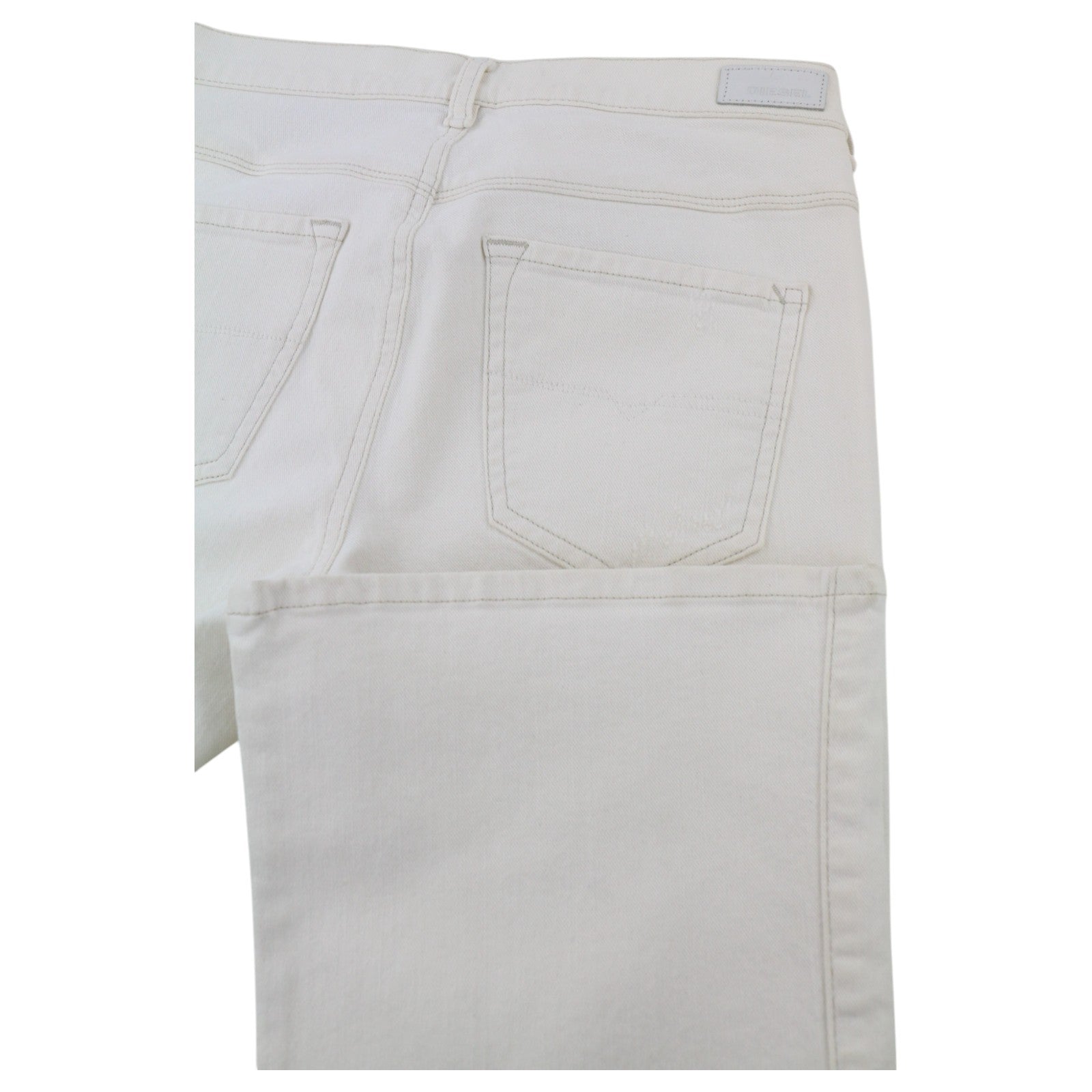 DIESEL Sandyb-Patch 0672Y Womens Jeans W27/L34 White Slim Bootcut RRP€190